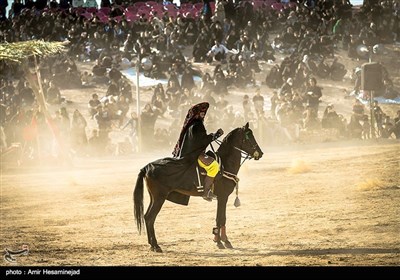 تعزیه بازسازی واقعه عاشورا در نوش آباد کاشان