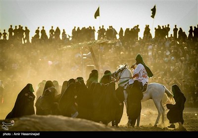 تعزیه بازسازی واقعه عاشورا در نوش آباد کاشان