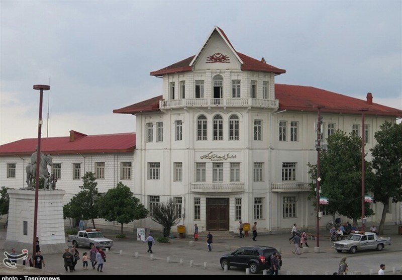 Municipality Mansion, Clock Tower in Iran&apos;s, Rasht