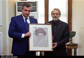 رییس کمیته امور بین الملل دومای روسیه و علی لاریجانی رئیس مجلس شورای اسلامی