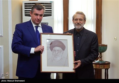 رییس کمیته امور بین الملل دومای روسیه و علی لاریجانی رئیس مجلس شورای اسلامی