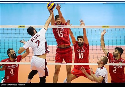 والیبال قهرمانی آسیا - ایران و قطر