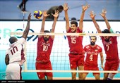 والیبال قهرمانی آسیا - ایران و قطر