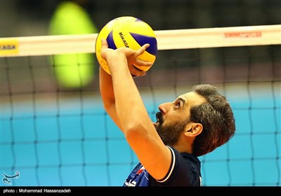 سعید معروف در بازی والیبال ایران و استرالیا