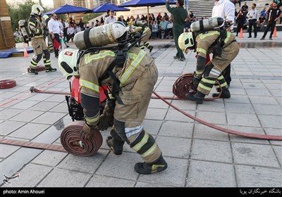 مسابقه عملیاتی ورزشی آتش نشانان تهران