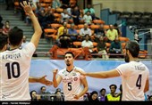 فرهاد قائمی در دیدار تیم‌های والیبال ایران و چین تایپه - مسابقات قهرمانی آسیا 