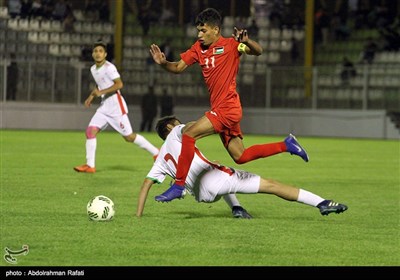 دیدار تیم‌های ملی فوتبال نوجوانان ایران و فلسطین - همدان