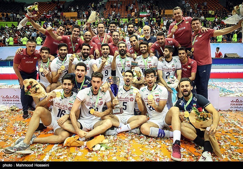 بازتاب قهرمانی والیبال ایران در سایت فدراسیون جهانی والیبال