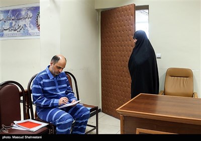 شبنم نعمت‌زاده، دختر وزیر اسبق صنعت، معدن و تجارت و احمدرضا لشگری‌پور در دومین جلسه رسیدگی به اتهامات