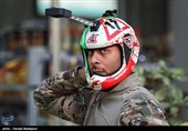 Iranian Military Commandoes Parachute from Milad Tower