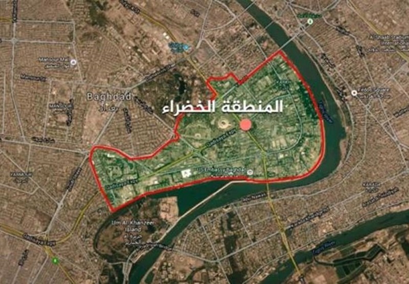 حمله موشکی به منطقه الخضراء در بغداد