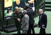 سرلشگر باقری رئیس ستاد کل نیروهای مسلح در جلسه علنی مجلس شورای اسلامی 