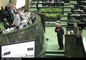 سرلشگر باقری رئیس ستاد کل نیروهای مسلح در جلسه علنی مجلس شورای اسلامی 