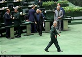 سرلشگر باقری رئیس ستاد کل نیروهای مسلح در جلسه علنی مجلس شورای اسلامی 