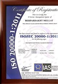 دریافت استاندارد جهانی ISO/ICE 20000-1:20011 توسط " به پرداخت ملت "