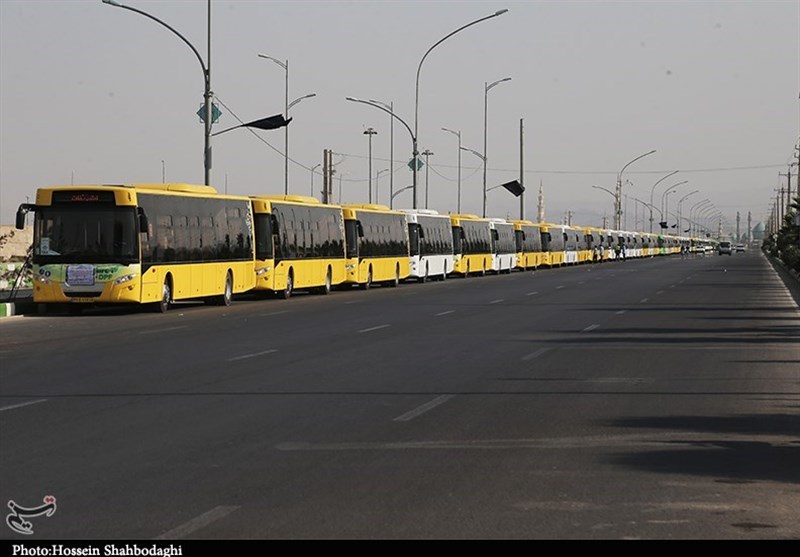 ورود 110 دستگاه اتوبوس جدید به ناوگان اتوبوسرانی قم + فیلم