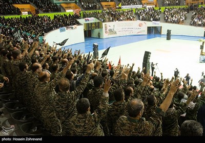 گردهمایی بزرگ گردان‌های بیت المقدس و کوثر بسیج وزارتخانه‌ها و ادارات تهران بزرگ