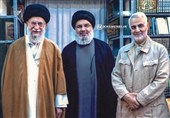 بالصورة .. لقاء بین الإمام الخامنئی والسید نصرالله واللواء سلیمانی