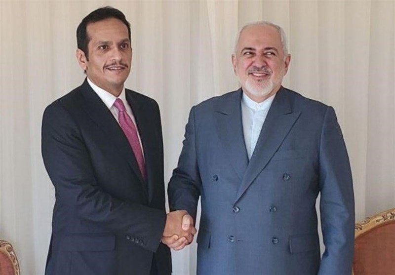 دیدار ظریف و وزیر خارجه قطر در نیویورک