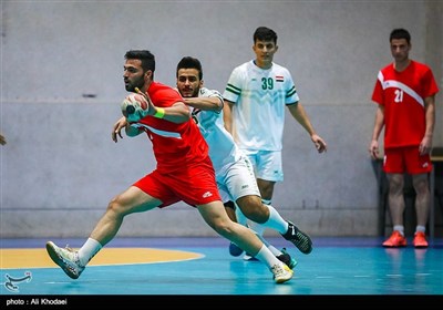 دیدار تیم‌های هندبال ایران و عراق - اصفهان