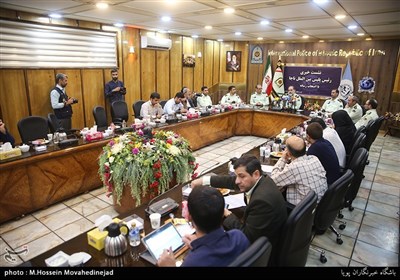 نشست خبری رئیس پلیس بین‌الملل ناجا