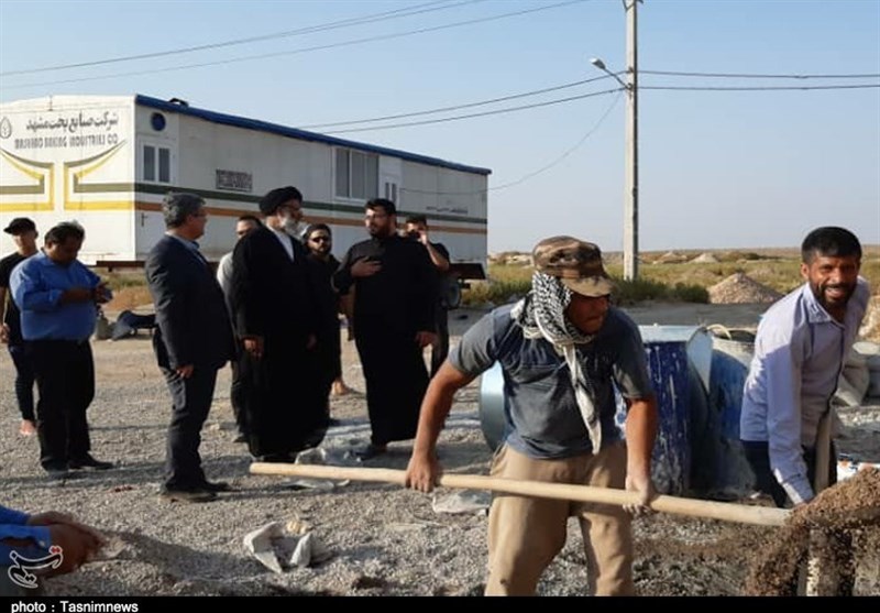 بازدید نماینده ولی فقیه در خوزستان از ‌وضعیت پروژه‌های اربعین در مرز چذابه + تصویر‌