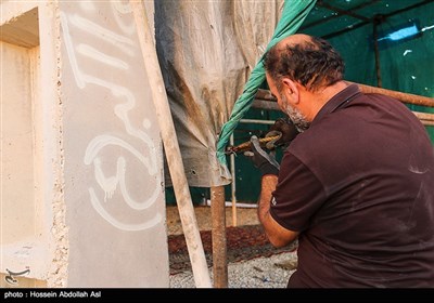 آماده‌سازی مواکب خدمت رسانی به زائرین اربعین حسینی-شلمچه