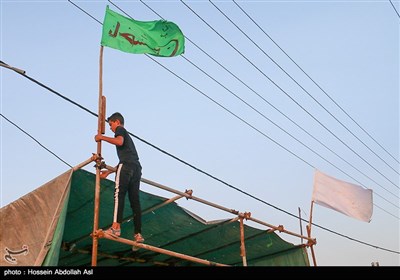 آماده‌سازی مواکب خدمت رسانی به زائرین اربعین حسینی-شلمچه