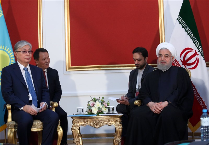 روحانی در دیدار با رئیس جمهور قزاقستان: ایران خواهان امنیت و ثبات پایدار در منطقه است