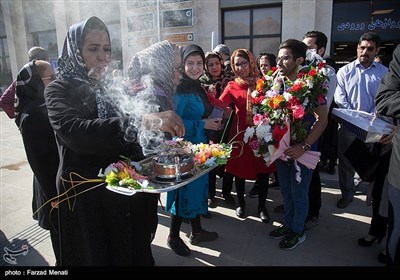 استقبال از حافظ قشقایی قهرمان وزنه برداری جهان-کرمانشاه