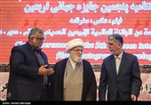 ابوذر ابراهیمی ترکمان رییس سازمان فرهنگ و ارتباطات اسلامی، سید عباس صالحی وزیر فرهنگ و ارشاد اسلامی و آیت‌الله محمدعلی تسخیری مشاور عالی مقام معظم رهبری در امور جهان اسلام 