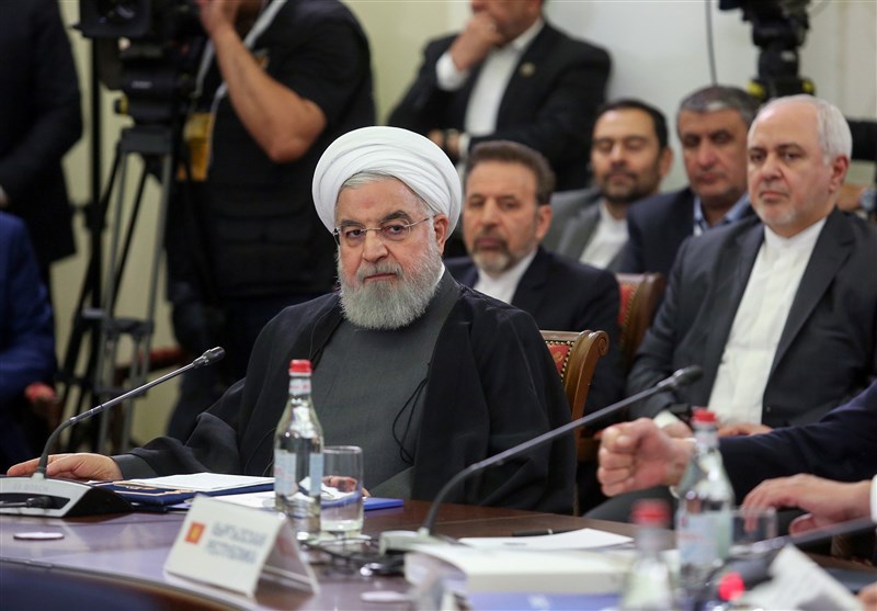 Iran’s President Raps US Economic Terrorism in EAEU Speech