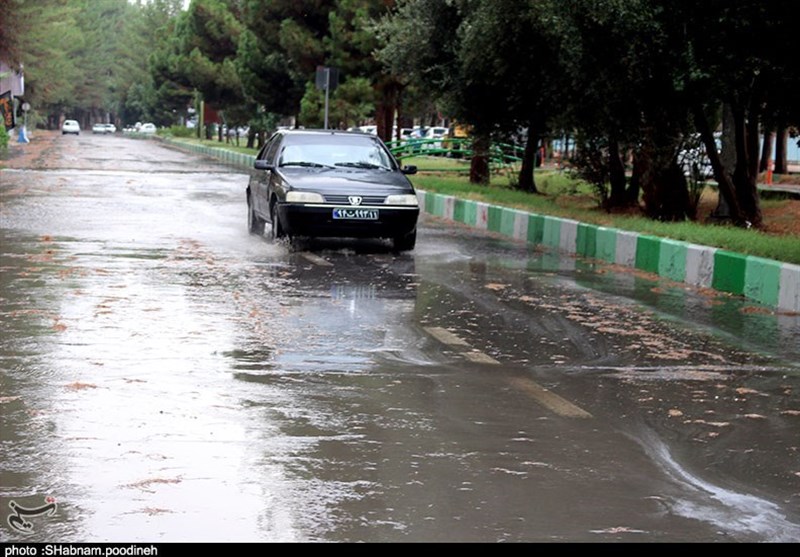 ترافیک و باران در جاده هراز