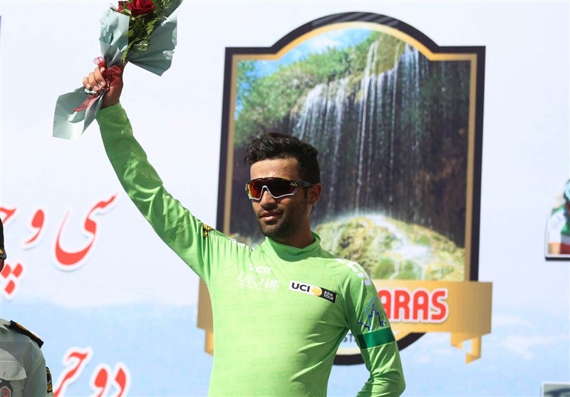 تور دوچرخه‌سواری ایران - آذربایجان | گنج خانلو برترین رکابزن بخش امتیازی در پایان مرحله چهارم