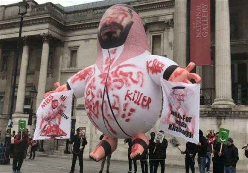 تظاهرات علیه ولیعهد سعودی در لندن