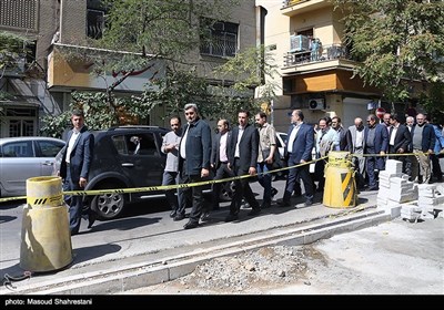 پیروز حناچی شهردار تهران در آیین تهرانگردی و بازدید از مسیر های گردشگری