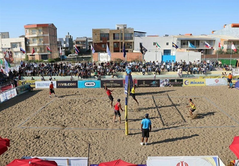 مسابقات والیبال ساحلی تور جهانی تک‌ستاره بندرترکمن 2019 به روایت تصویر