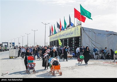 برپایی موکب‌های خدمت رسانی به زائران در پایانه مرزی مهران