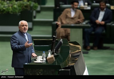 سخنرانی محمدجواد ظریف وزیر امور خارجه در جلسه علنی مجلس شورای اسلامی