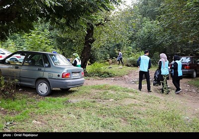 پاکسازی منطقه گردشگری سموش رحیم آباد گیلان