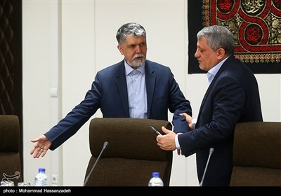 سیدعباس صالحی وزیر ارشاد و محسن هاشمی رئیس شورای شهر تهران