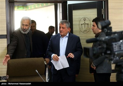محسن هاشمی رئیس شورای شهر تهران در جلسه انتخاب هیئت منصفه دادگاه مطبوعات استان تهران