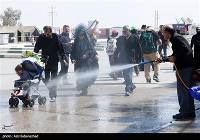 خروج زائران اربعین حسینی از مرز مهران