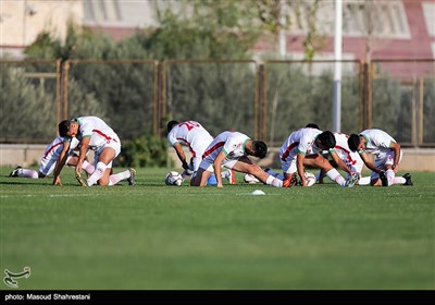 اولین تمرین تیم ملی فوتبال امید به سرمربیگری حمید استیلی