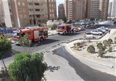 تهران| نجات 30 نفر پس از آتش‌سوزی در برج 21 طبقه + تصاویر