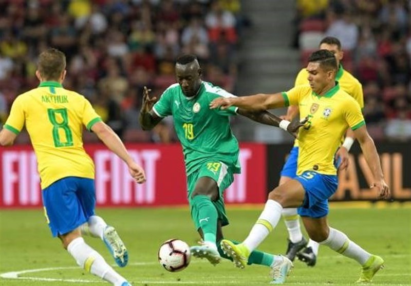 تیم ملی فوتبال برزیل در دیداری دوستانه مقابل سنگال متوقف شد