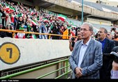 حضور علی ربیعی سخنگوی دولت در ورزشگاه آزادی محل برگزاری دیدار تیم‌های ملی فوتبال ایران و کامبوج
