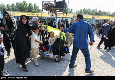 خروج زائران اربعین حسینی از مرز شلمچه