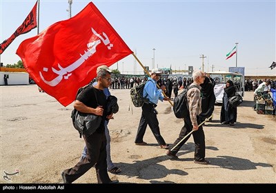 خروج زائران اربعین حسینی از مرز شلمچه