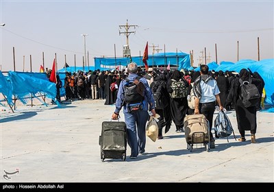 خروج زوار اربعين الامام الحسين(ع) من معبر شلمجة